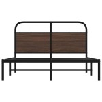vidaXL Cadru de pat fără saltea stejar maro 140x200 cm Lemn prelucrat