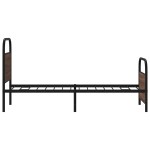 vidaXL Cadru de pat fără saltea 80x200cm Stejar maro lemn prelucrat vidaXL Cadru de pat fără saltea 80x200cm Stejar maro lemn prelucrat