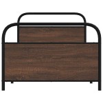 vidaXL Cadru de pat fără saltea stejar maro 90x200 cm Lemn prelucrat