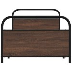 vidaXL Cadru de pat fără saltea stejar maro 100x190 cm Lemn prelucrat