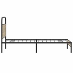 vidaXL Cadru de pat fără saltea 100x190 cm Stejar fumuriu vidaXL Cadru de pat fără saltea 100x190 cm Stejar fumuriu