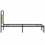 vidaXL Cadru de pat fără saltea 107x203 cm Stejar fumuriu vidaXL Cadru de pat fără saltea 107x203 cm Stejar fumuriu