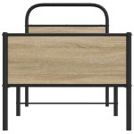 vidaXL Cadru de pat fără saltea 75x190 cm Lemn derivat stejar Sonoma vidaXL Cadru de pat fără saltea 75x190 cm Lemn derivat stejar Sonoma