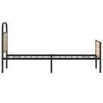 vidaXL Cadru de pat fără saltea 75x190 cm Lemn derivat stejar Sonoma vidaXL Cadru de pat fără saltea 75x190 cm Lemn derivat stejar Sonoma