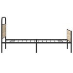 vidaXL Cadru de pat fără saltea 107x203 cm Lemn derivat stejar Sonoma vidaXL Cadru de pat fără saltea 107x203 cm Lemn derivat stejar Sonoma