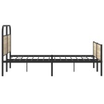 vidaXL Cadru de pat fără saltea 120x200 cm Lemn derivat stejar Sonoma vidaXL Cadru de pat fără saltea 120x200 cm Lemn derivat stejar Sonoma