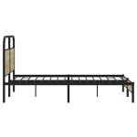 vidaXL Cadru de pat fără saltea 120x190 cm Lemn derivat stejar Sonoma vidaXL Cadru de pat fără saltea 120x190 cm Lemn derivat stejar Sonoma