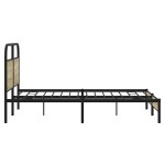 vidaXL Cadru de pat fără saltea 150x200cm Lemn prelucrat stejar Sonoma vidaXL Cadru de pat fără saltea 150x200cm Lemn prelucrat stejar Sonoma