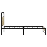 vidaXL Cadru de pat fără saltea 107x203 cm Lemn derivat stejar Sonoma vidaXL Cadru de pat fără saltea 107x203 cm Lemn derivat stejar Sonoma