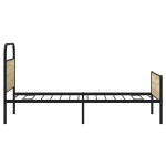 vidaXL Cadru de pat fără saltea 107x203 cm Lemn derivat stejar Sonoma vidaXL Cadru de pat fără saltea 107x203 cm Lemn derivat stejar Sonoma