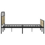 vidaXL Cadru de pat fără saltea 135x190 cm Lemn derivat stejar Sonoma vidaXL Cadru de pat fără saltea 135x190 cm Lemn derivat stejar Sonoma