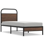 vidaXL Cadru de pat fără saltea 80x200cm Stejar maro lemn prelucrat