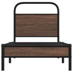 vidaXL Cadru de pat fără saltea 80x200cm Stejar maro lemn prelucrat