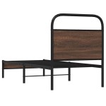 vidaXL Cadru de pat fără saltea 80x200cm Stejar maro lemn prelucrat