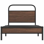 vidaXL Cadru de pat fără saltea stejar maro 90x200 cm Lemn prelucrat