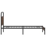 vidaXL Cadru de pat fără saltea stejar maro 90x200 cm Lemn prelucrat