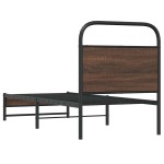 vidaXL Cadru de pat fără saltea 80x200cm Stejar maro lemn prelucrat