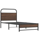 vidaXL Cadru de pat fără saltea stejar maro 90x200 cm Lemn prelucrat vidaXL Cadru de pat fără saltea stejar maro 90x200 cm Lemn prelucrat