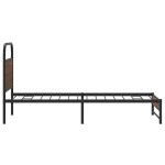 vidaXL Cadru de pat fără saltea stejar maro 90x200 cm Lemn prelucrat vidaXL Cadru de pat fără saltea stejar maro 90x200 cm Lemn prelucrat