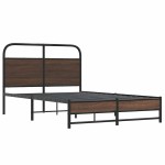 vidaXL Cadru de pat fără saltea stejar maro 140x200 cm Lemn prelucrat