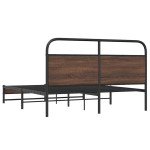 vidaXL Cadru de pat fără saltea stejar maro 150x200 cm Lemn prelucrat