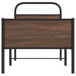 vidaXL Cadru de pat fără saltea 80x200cm Stejar maro lemn prelucrat