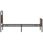 vidaXL Cadru de pat fără saltea 80x200cm Stejar maro lemn prelucrat
