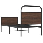 vidaXL Cadru de pat fără saltea 80x200cm Stejar maro lemn prelucrat