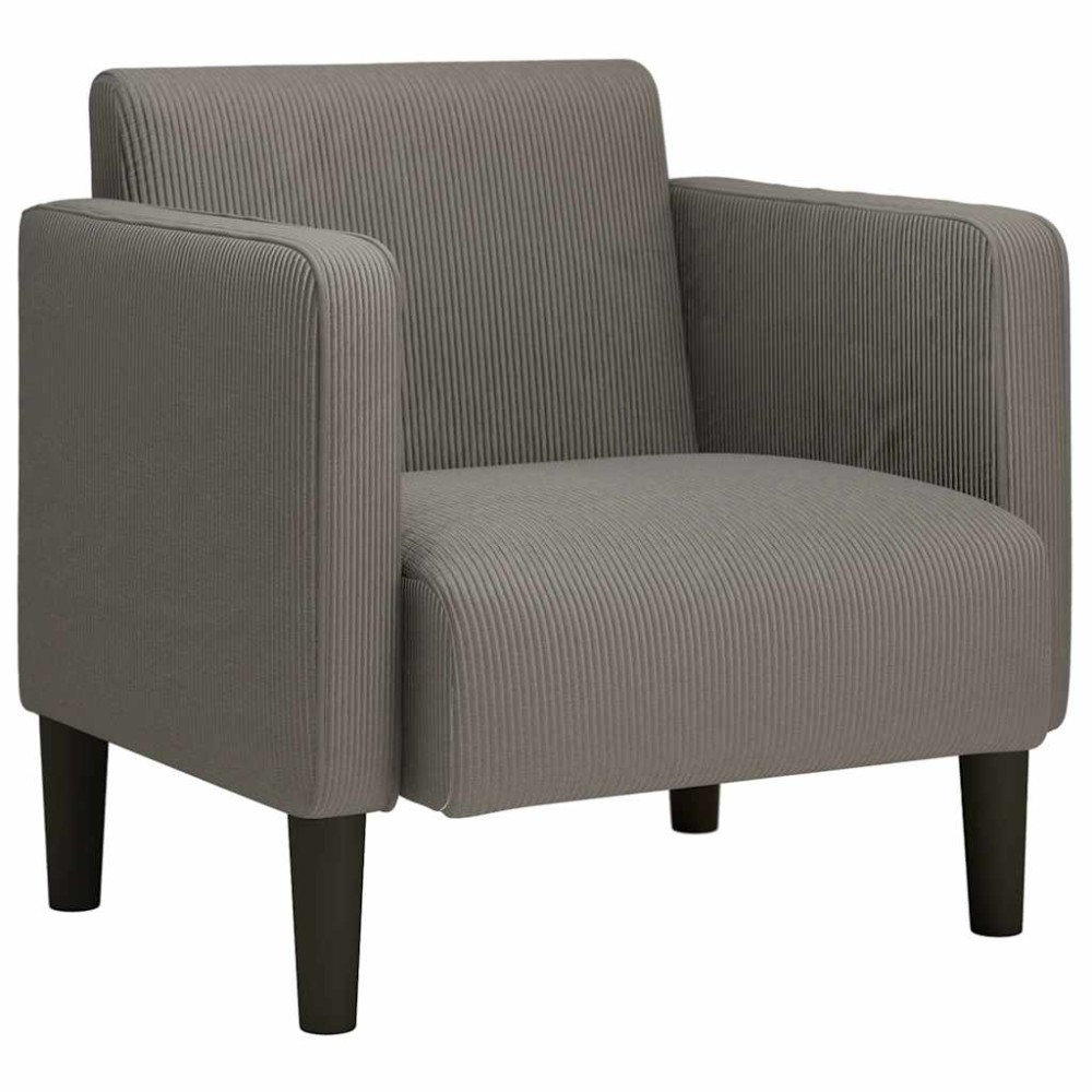 vidaXL Canapea fotoliu cu cotiere Gri deschis 54 cm țesătură velur
