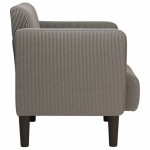 vidaXL Canapea fotoliu cu cotiere Gri deschis 54 cm țesătură velur vidaXL Canapea fotoliu cu cotiere Gri deschis 54 cm țesătură velur