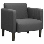 vidaXL Canapea Scaun cu cotiere Gri închis 54 cm țesătură velur