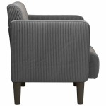 vidaXL Canapea Scaun cu cotiere Gri închis 54 cm țesătură velur