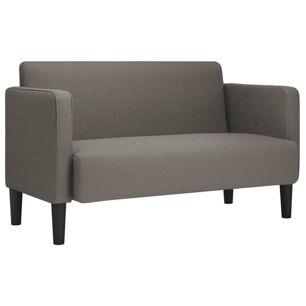 vidaXL Canapea lovesea gri deschis 109 cm țesătură din velur