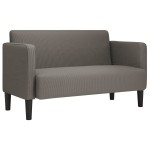 vidaXL Canapea lovesea gri deschis 109 cm țesătură din velur vidaXL Canapea lovesea gri deschis 109 cm țesătură din velur