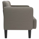 vidaXL Canapea lovesea gri deschis 109 cm țesătură din velur vidaXL Canapea lovesea gri deschis 109 cm țesătură din velur