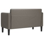 vidaXL Canapea lovesea gri deschis 109 cm țesătură din velur vidaXL Canapea lovesea gri deschis 109 cm țesătură din velur