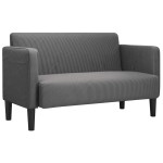 vidaXL Canapea lovesea gri închis 109 cm țesătură velur vidaXL Canapea lovesea gri închis 109 cm țesătură velur