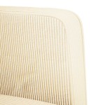 vidaXL Canapea Loveseat crem 109 cm țesătură velur