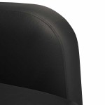 vidaXL Canapea scaun cu cotiere negru 54 cm piele artificială
