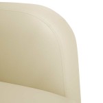 vidaXL Canapea scaun cu cotiere crem 54 cm piele artificială