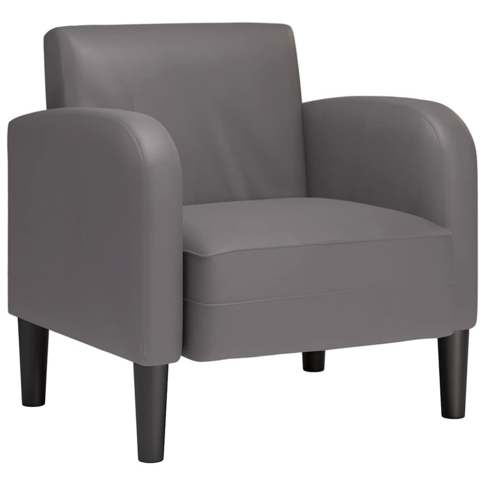 vidaXL Canapea scaun cu cotiere gri 54 cm piele artificială