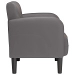 vidaXL Canapea scaun cu cotiere gri 54 cm piele artificială vidaXL Canapea scaun cu cotiere gri 54 cm piele artificială