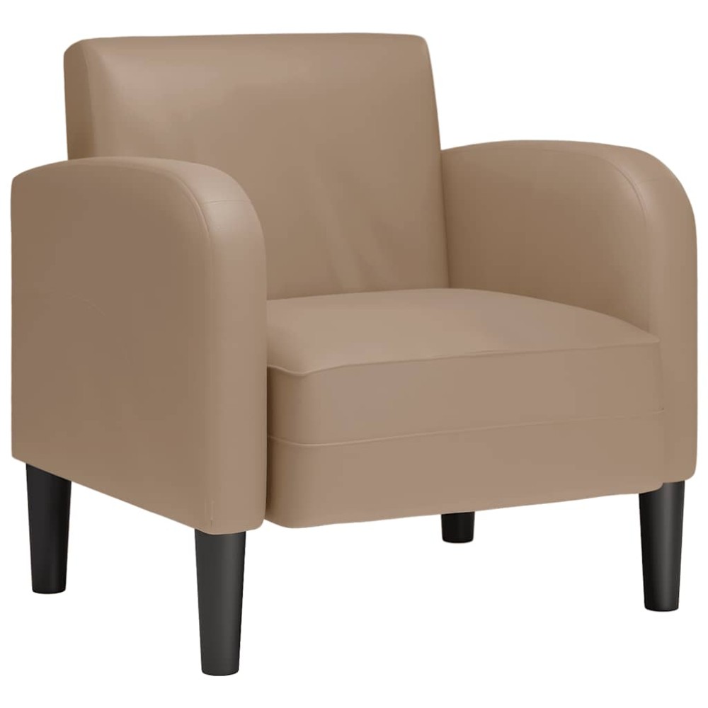 vidaXL Canapea scaun cu cotiere Cappuccino 54 cm piele artificială
