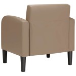 vidaXL Canapea scaun cu cotiere Cappuccino 54 cm piele artificială vidaXL Canapea scaun cu cotiere Cappuccino 54 cm piele artificială