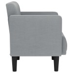 vidaXL Canapea scaun cu cotiere, gri deschis, 53 cm, textil vidaXL Canapea scaun cu cotiere, gri deschis, 53 cm, textil