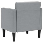 vidaXL Canapea scaun cu cotiere, gri deschis, 53 cm, textil vidaXL Canapea scaun cu cotiere, gri deschis, 53 cm, textil
