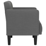 vidaXL Canapea Scaun cu cotiere Gri închis 53 cm Material