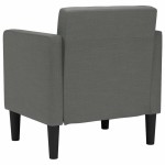 vidaXL Canapea Scaun cu cotiere Gri închis 53 cm Material