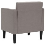 vidaXL Canapea Scaun cu cotiere, gri taupe, 53 cm, textil vidaXL Canapea Scaun cu cotiere, gri taupe, 53 cm, textil