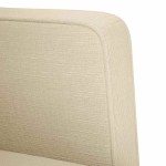 vidaXL Canapea Scaun cu cotiere, crem, 53 cm, textil